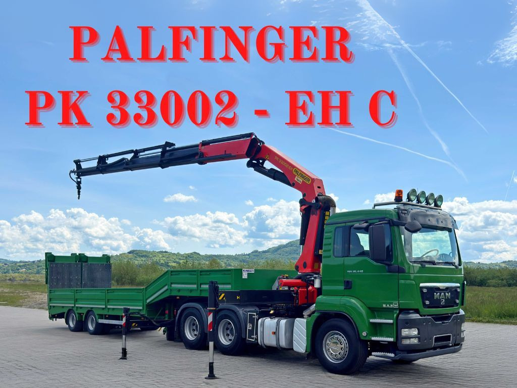MAN TGS 26.440*Anhänger 10,35m + PK 33002-EH C/FUNK - Kranbil: bild 1 MAN TGS 26.440*Anhänger 10,35m + PK 33002-EH C/FUNK - Kranbil: bild 1