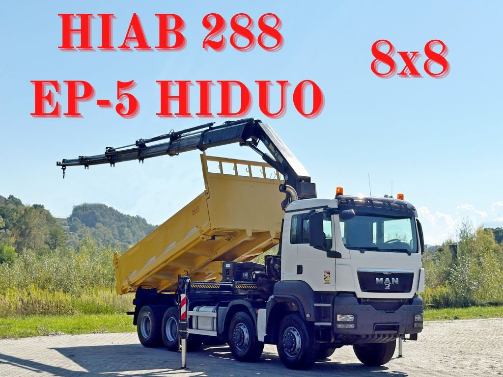 MAN TGS 32.510 * HIAB 288 EP - 5HIDUO/ FUNK * 8x8 - Kranbil: bild 1 MAN TGS 32.510 * HIAB 288 EP - 5HIDUO/ FUNK * 8x8 - Kranbil: bild 1
