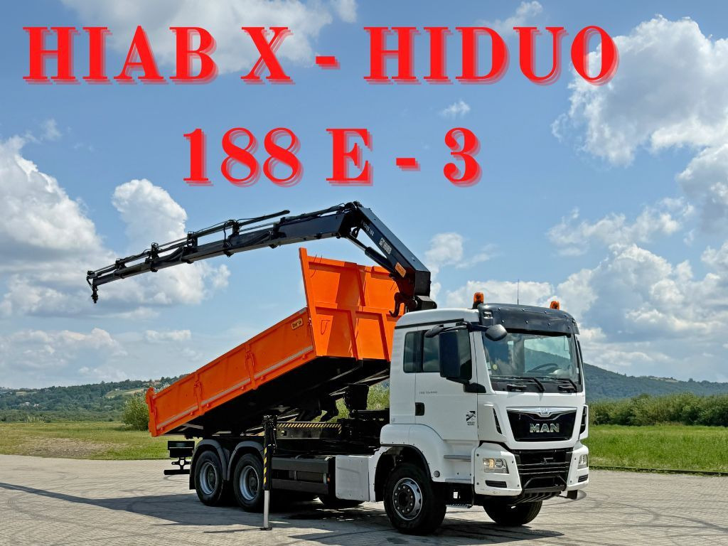 MAN TGS 33.440 * HIAB X-HIDUO 188 E-5 + FUNK * 6x4 - Tippbil lastbil, Kranbil: bild 1 MAN TGS 33.440 * HIAB X-HIDUO 188 E-5 + FUNK * 6x4 - Tippbil lastbil, Kranbil: bild 1
