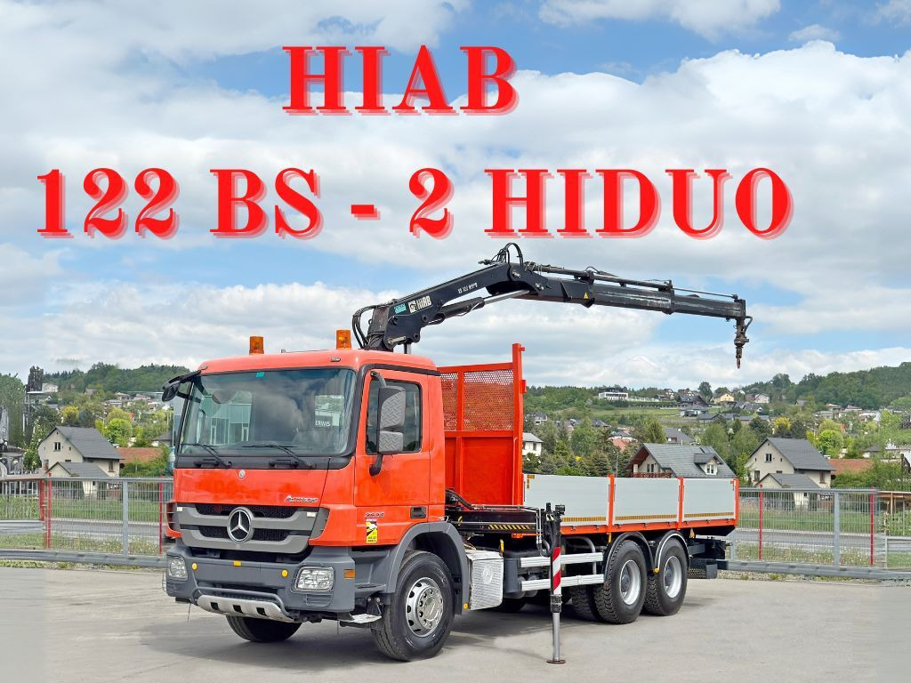Mercedes-Benz ACTROS 2636*HIAB 122 BS-2 HIDUO + FUNK/6x4 * TOP - Kranbil: bild 1 Mercedes-Benz ACTROS 2636*HIAB 122 BS-2 HIDUO + FUNK/6x4 * TOP - Kranbil: bild 1