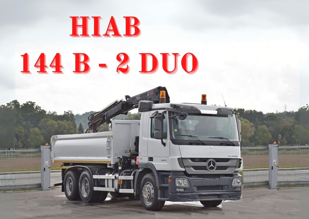 Mercedes-Benz ACTROS 2641 * HIAB 144 B-2 DUO * 6x4 *TOPZUSTAND - Tippbil lastbil, Kranbil: bild 1 Mercedes-Benz ACTROS 2641 * HIAB 144 B-2 DUO * 6x4 *TOPZUSTAND - Tippbil lastbil, Kranbil: bild 1