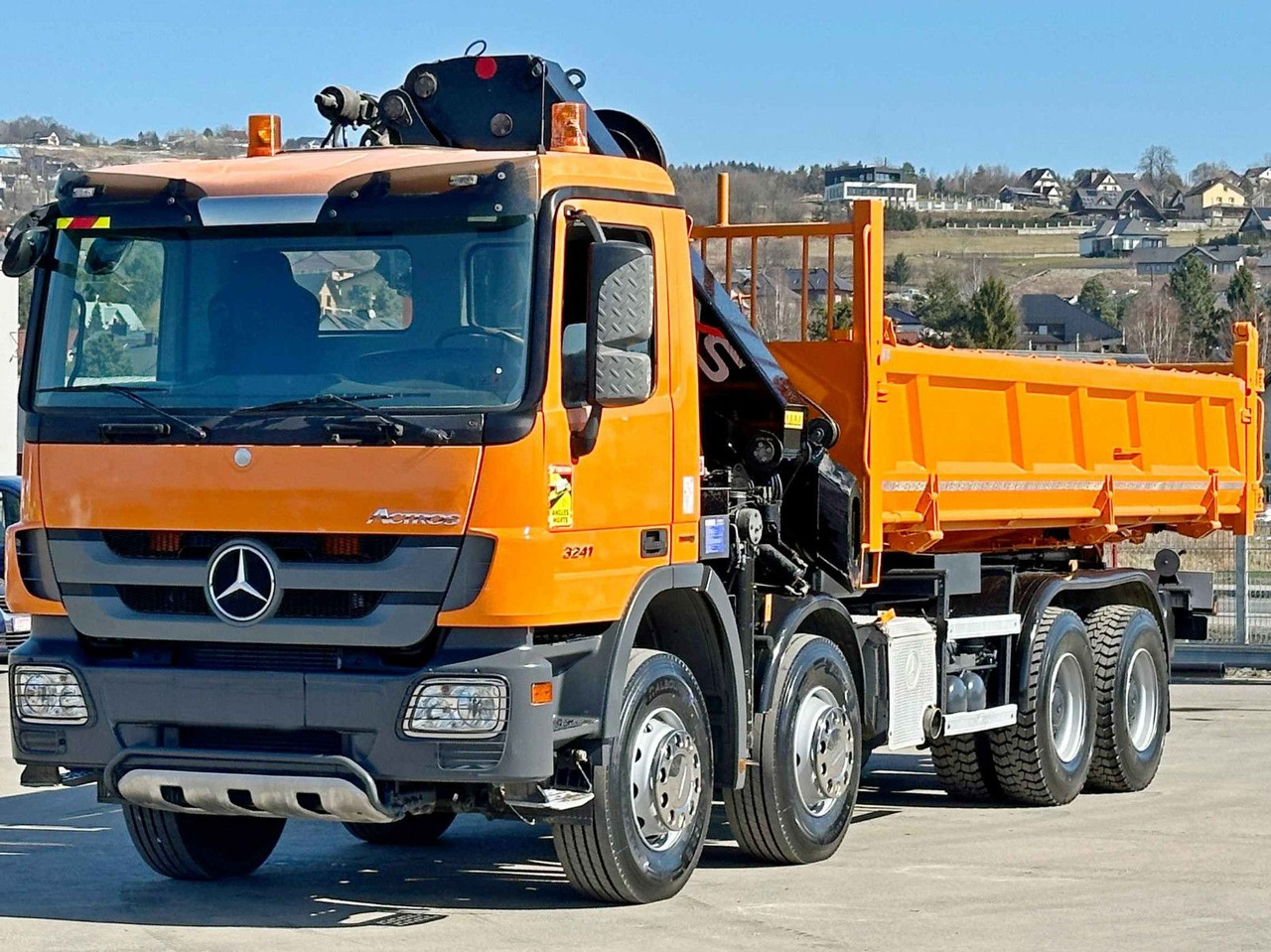 Mercedes-Benz ACTROS 3241 * HIAB 322 EP-4 HIDUO + FUNK / 8x4 - Tippbil lastbil, Kranbil: bild 5 Mercedes-Benz ACTROS 3241 * HIAB 322 EP-4 HIDUO + FUNK / 8x4 - Tippbil lastbil, Kranbil: bild 5