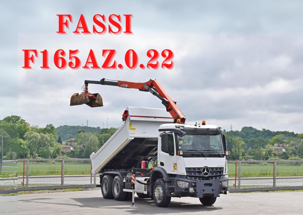 Mercedes-Benz AROCS 2635* FASSI F165AZ.0.22 + FUNK * 6x4 - Kranbil, Tippbil lastbil: bild 1 Mercedes-Benz AROCS 2635* FASSI F165AZ.0.22 + FUNK * 6x4 - Kranbil, Tippbil lastbil: bild 1