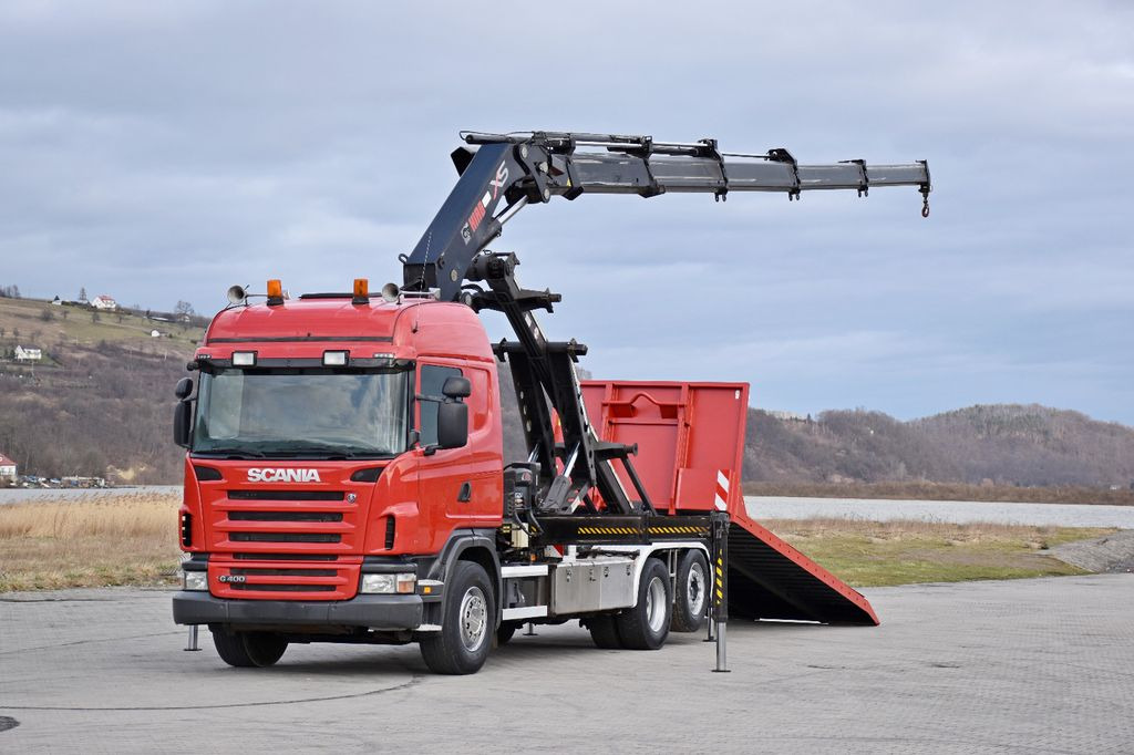 Scania G 400 * Abschleppwagen 6,40m* KRAN + FUNK * TOP - Lastväxlare lastbil, Kranbil: bild 2 Scania G 400 * Abschleppwagen 6,40m* KRAN + FUNK * TOP - Lastväxlare lastbil, Kranbil: bild 2
