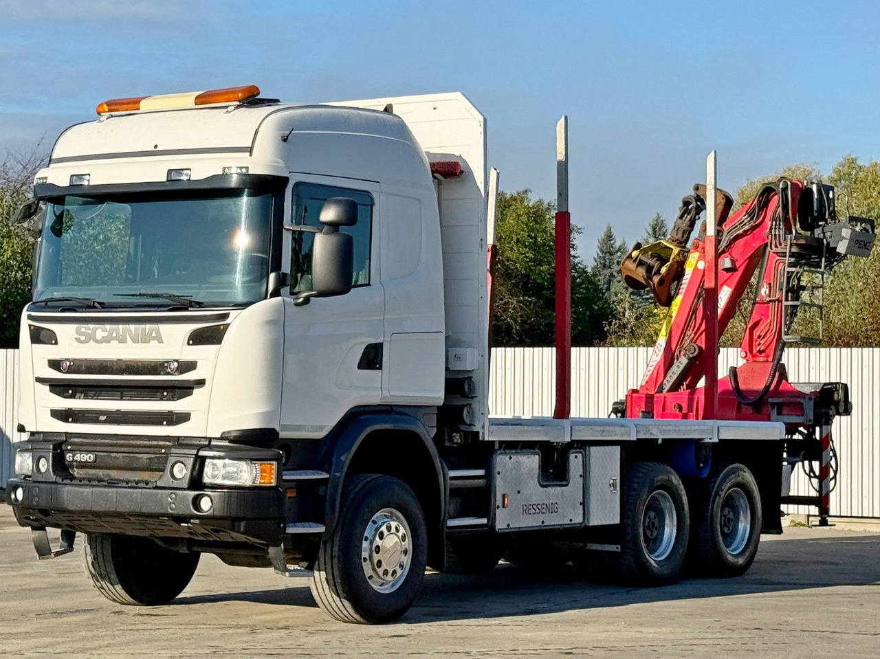 Scania G490* HOLZTRANSPORTER * PENZ 12Z8.70* 6x6 - Kranbil: bild 3 Scania G490* HOLZTRANSPORTER * PENZ 12Z8.70* 6x6 - Kranbil: bild 3