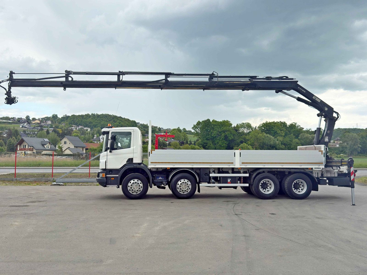 Scania P 410*PLATFORM 7,00m*HIAB 244 E-5 HIPRO+FUNK/8x4 Scania P 410*PRITSCHE 7,00m*HIAB 244 E-5 HIPRO+FUNK/8x4 - Kranbil, Flakbil: bild 5 Scania P 410*PLATFORM 7,00m*HIAB 244 E-5 HIPRO+FUNK/8x4 Scania P 410*PRITSCHE 7,00m*HIAB 244 E-5 HIPRO+FUNK/8x4 - Kranbil, Flakbil: bild 5