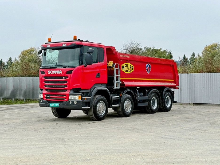 Scania R 410 * Kipper * TOPZUSTAND / 8x4 - Tippbil lastbil: bild 1 Scania R 410 * Kipper * TOPZUSTAND / 8x4 - Tippbil lastbil: bild 1