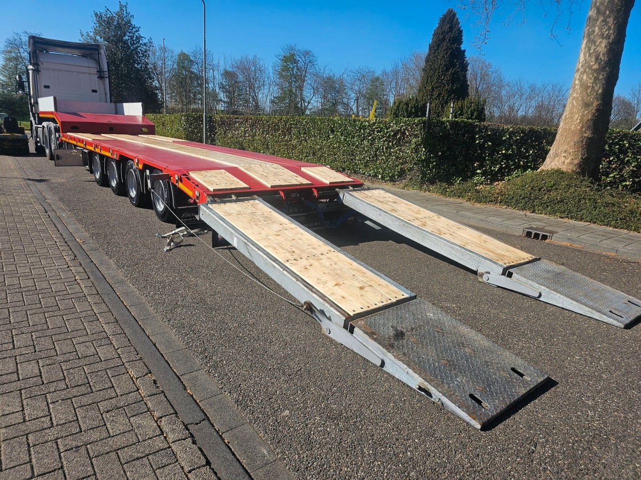 Låg lastare semitrailer Hangler SVS-H 580 Semie Tieflader Mit Rampen: bild 10