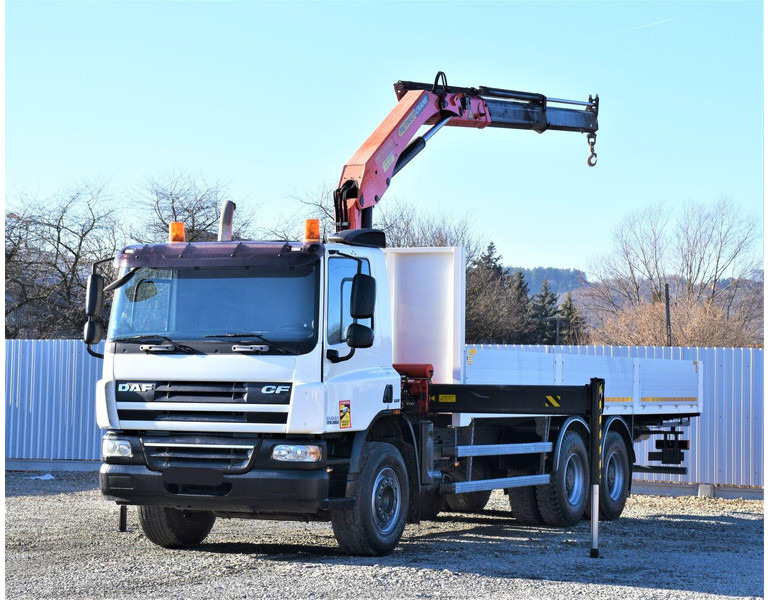 DAF CF 75.360 - Flakbil, Kranbil: bild 2 DAF CF 75.360 - Flakbil, Kranbil: bild 2