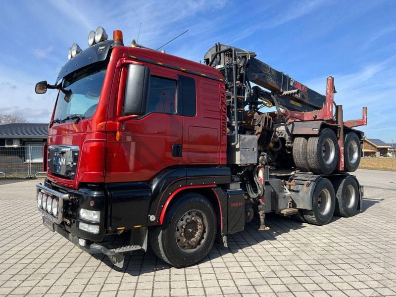 MAN TGS 26.540 6x4 Darus nyergesvontató + rönkszállító pótkocsi Logl - Dragbil: bild 3 MAN TGS 26.540 6x4 Darus nyergesvontató + rönkszállító pótkocsi Logl - Dragbil: bild 3