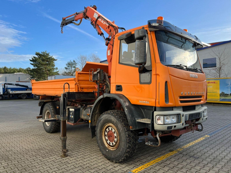 Iveco 140 E 24 4x4 + Atlas AK 65.2 A1 - Tippbil lastbil, Kranbil: bild 2 Iveco 140 E 24 4x4 + Atlas AK 65.2 A1 - Tippbil lastbil, Kranbil: bild 2