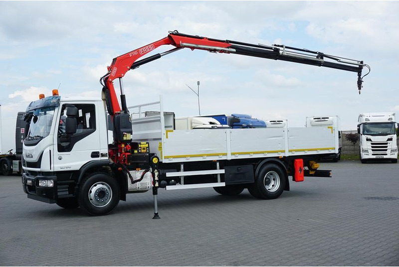 Iveco EUROCARGO / 160-21 / SKRZYNIOWY + HDS / FASSI F110 / ROTATOR / P - Transportbil med flak: bild 4 Iveco EUROCARGO / 160-21 / SKRZYNIOWY + HDS / FASSI F110 / ROTATOR / P - Transportbil med flak: bild 4