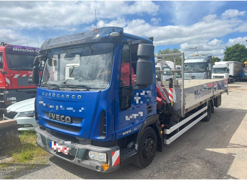 Iveco EUROCARGO ML80 E16 Lange Pritsche mit Kran - Flakbil: bild 1 Iveco EUROCARGO ML80 E16 Lange Pritsche mit Kran - Flakbil: bild 1