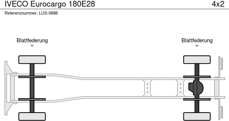 Flakbil, Kranbil Iveco Eurocargo 180E28: bild 15