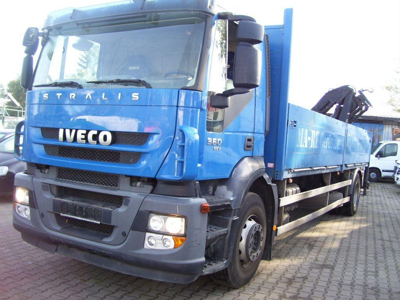 Iveco Stralis 360 - Flakbil, Kranbil: bild 1 Iveco Stralis 360 - Flakbil, Kranbil: bild 1