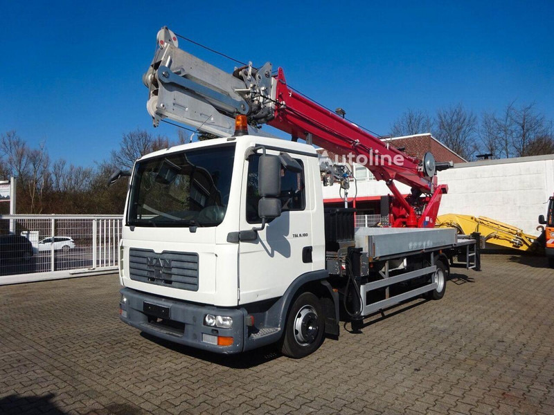 MAN 8.180 TGL - Flatbed+crane - Flakbil, Kranbil: bild 1 MAN 8.180 TGL - Flatbed+crane - Flakbil, Kranbil: bild 1