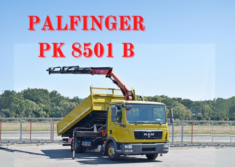 MAN TGL 12.220 - Tippbil lastbil, Kranbil: bild 1 MAN TGL 12.220 - Tippbil lastbil, Kranbil: bild 1