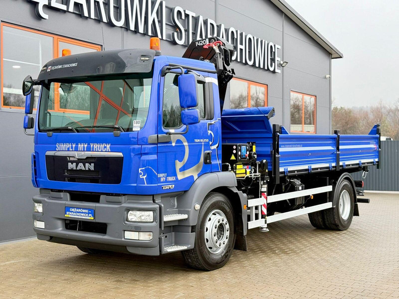 MAN TGM TGL TGS 18.250 // wywrotka 3-S + HDS HMF 1420 - K2 // bu - Tippbil lastbil, Kranbil: bild 2 MAN TGM TGL TGS 18.250 // wywrotka 3-S + HDS HMF 1420 - K2 // bu - Tippbil lastbil, Kranbil: bild 2
