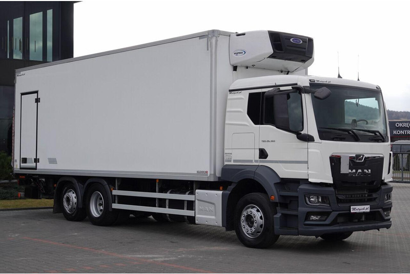 MAN TGS 26.360 / 6x2 / CHŁODNIA -8,2 M / AGREGAT CARRIER SUPRA 850 / - Kylbil lastbil: bild 1 MAN TGS 26.360 / 6x2 / CHŁODNIA -8,2 M / AGREGAT CARRIER SUPRA 850 / - Kylbil lastbil: bild 1