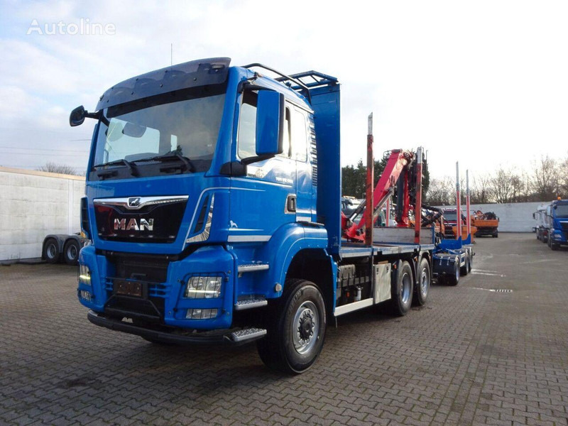 MAN TGS 28.500 6x4 Log truck + Crane Epsilon + Trailer - Timmerbil, Kranbil: bild 1 MAN TGS 28.500 6x4 Log truck + Crane Epsilon + Trailer - Timmerbil, Kranbil: bild 1