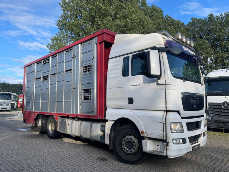 MAN TGX 26.400 6x2-2 LL 3 Stück Finkl Hubdach - Djurtransport lastbil: bild 1 MAN TGX 26.400 6x2-2 LL 3 Stück Finkl Hubdach - Djurtransport lastbil: bild 1