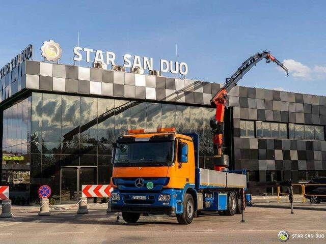 Mercedes-Benz ACTROS 2541 6x2 Palfinger PK 34002 Crane Winch - Flakbil, Kranbil: bild 1 Mercedes-Benz ACTROS 2541 6x2 Palfinger PK 34002 Crane Winch - Flakbil, Kranbil: bild 1