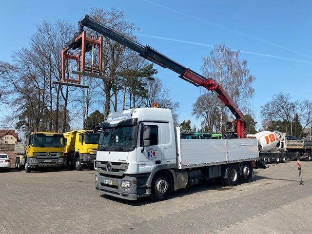 Mercedes-Benz ACTROS 2544 - Flakbil, Kranbil: bild 1 Mercedes-Benz ACTROS 2544 - Flakbil, Kranbil: bild 1
