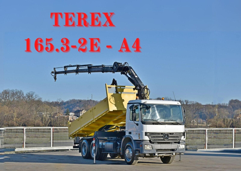 Mercedes-Benz ACTROS 2636 * TEREX 165.2E - A4 + FUNK/6x4 - Tippbil lastbil, Kranbil: bild 1 Mercedes-Benz ACTROS 2636 * TEREX 165.2E - A4 + FUNK/6x4 - Tippbil lastbil, Kranbil: bild 1
