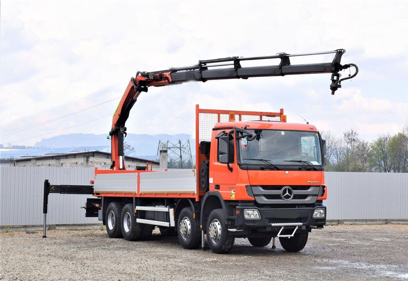 Mercedes-Benz ACTROS 3241 - Flakbil, Kranbil: bild 2 Mercedes-Benz ACTROS 3241 - Flakbil, Kranbil: bild 2