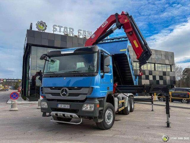 Mercedes-Benz ACTROS 3341 6x6 HMF 4220 K4 CRANE KIPPER - Tippbil lastbil, Kranbil: bild 2 Mercedes-Benz ACTROS 3341 6x6 HMF 4220 K4 CRANE KIPPER - Tippbil lastbil, Kranbil: bild 2