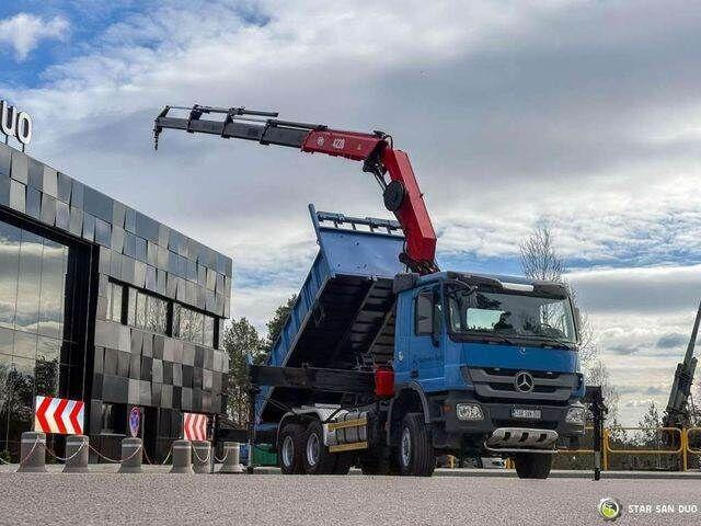 Mercedes-Benz ACTROS 3341 6x6 HMF 4220 K4 CRANE KIPPER - Tippbil lastbil, Kranbil: bild 3 Mercedes-Benz ACTROS 3341 6x6 HMF 4220 K4 CRANE KIPPER - Tippbil lastbil, Kranbil: bild 3