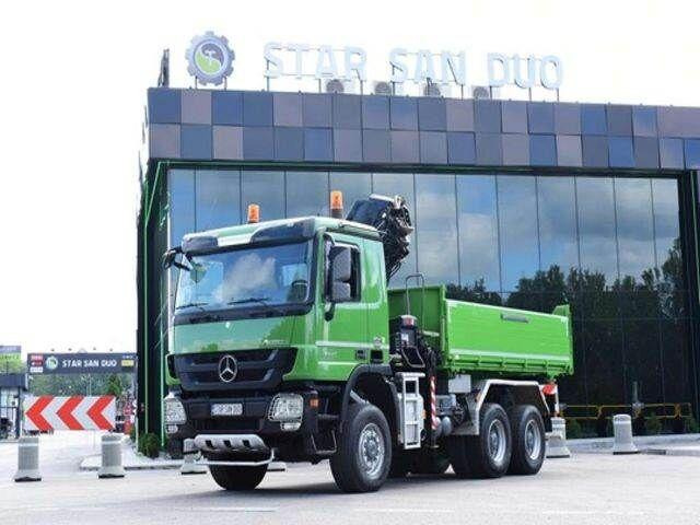 Mercedes-Benz ACTROS 3346 6x6 HIAB 244EP-4 Crane Kipper - Tippbil lastbil, Kranbil: bild 3 Mercedes-Benz ACTROS 3346 6x6 HIAB 244EP-4 Crane Kipper - Tippbil lastbil, Kranbil: bild 3