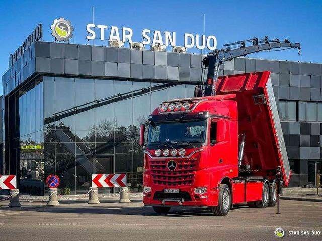 Mercedes-Benz AROCS 3358L 6x4 HIAB 192X-HIPRO E-6 Crane Kippe - Tippbil lastbil, Kranbil: bild 1 Mercedes-Benz AROCS 3358L 6x4 HIAB 192X-HIPRO E-6 Crane Kippe - Tippbil lastbil, Kranbil: bild 1