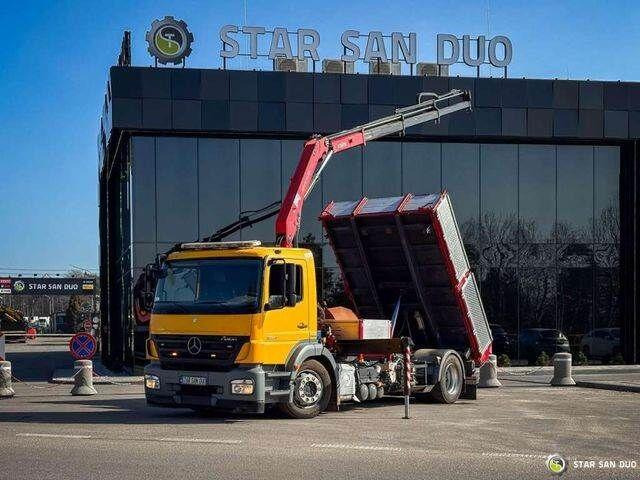 Mercedes-Benz AXOR 1824 4x2 HMF 975 HDS Crane Rotator Kipper - Tippbil lastbil, Kranbil: bild 1 Mercedes-Benz AXOR 1824 4x2 HMF 975 HDS Crane Rotator Kipper - Tippbil lastbil, Kranbil: bild 1