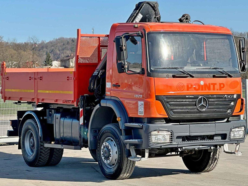 Mercedes-Benz AXOR 1829 * HIAB 1111 HIDUO + FUNK * TOP * 4x4 - Tippbil lastbil, Kranbil: bild 4 Mercedes-Benz AXOR 1829 * HIAB 1111 HIDUO + FUNK * TOP * 4x4 - Tippbil lastbil, Kranbil: bild 4