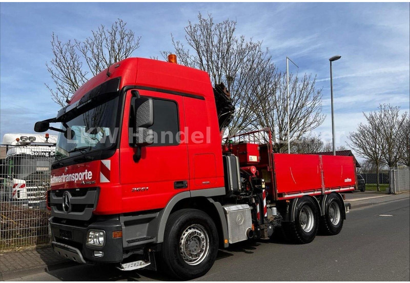 Mercedes-Benz Actros 2651 6x4 Crane Atlas190.2 - Flakbil, Kranbil: bild 2 Mercedes-Benz Actros 2651 6x4 Crane Atlas190.2 - Flakbil, Kranbil: bild 2