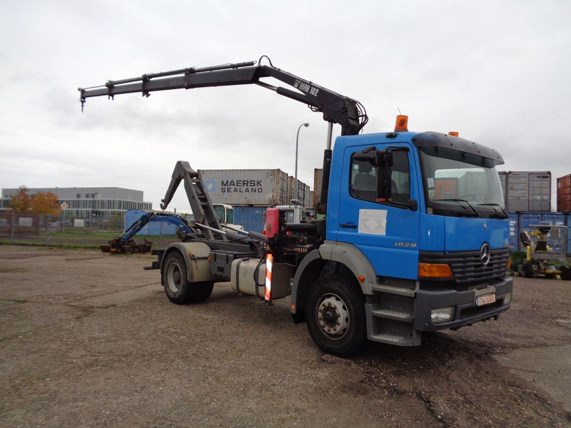 Mercedes-Benz Atego 1828 Hook lift truck + Crane Hiab 102 - Lastväxlare lastbil, Kranbil: bild 3 Mercedes-Benz Atego 1828 Hook lift truck + Crane Hiab 102 - Lastväxlare lastbil, Kranbil: bild 3