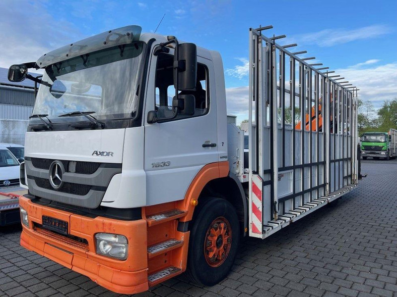 Mercedes-Benz Axor 1833 - Flakbil, Kranbil: bild 1 Mercedes-Benz Axor 1833 - Flakbil, Kranbil: bild 1