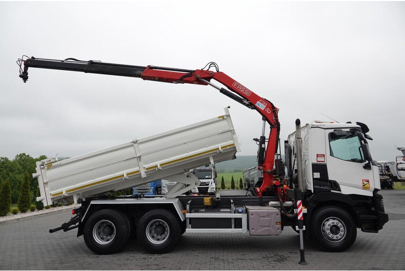 Renault C 380 / 6x4 / WYWROTKA 3 STRONNA + HDS FASSI F135 / HYDROBURTA - Tippbil lastbil, Kranbil: bild 5 Renault C 380 / 6x4 / WYWROTKA 3 STRONNA + HDS FASSI F135 / HYDROBURTA - Tippbil lastbil, Kranbil: bild 5