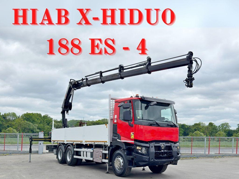 Renault C 400 *HIAB X - HIDUO 188 ES - 4 + FUNK * 6x4 - Flakbil, Kranbil: bild 1 Renault C 400 *HIAB X - HIDUO 188 ES - 4 + FUNK * 6x4 - Flakbil, Kranbil: bild 1