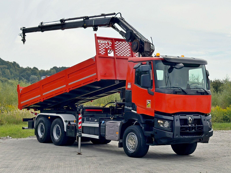 Renault K 380 * HIAB 144 BS - 3 HIDUO + FUNK * 6x4 * TOP - Tippbil lastbil, Kranbil: bild 2 Renault K 380 * HIAB 144 BS - 3 HIDUO + FUNK * 6x4 * TOP - Tippbil lastbil, Kranbil: bild 2