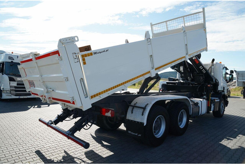 Scania P 410 / 6x4 / WYWROTKA - 6 M + HDS HIAB XS 211 / STEROWANIE RADI - Tippbil lastbil, Kranbil: bild 3 Scania P 410 / 6x4 / WYWROTKA - 6 M + HDS HIAB XS 211 / STEROWANIE RADI - Tippbil lastbil, Kranbil: bild 3
