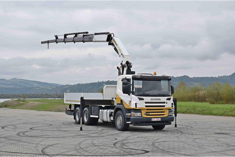 Scania P 420 - Flakbil, Kranbil: bild 2 Scania P 420 - Flakbil, Kranbil: bild 2