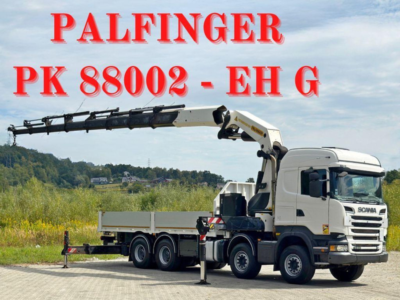 Scania R 500 * PK 88002 - EH G + FUNK * 8x4 *TOPZUSTAND - Flakbil, Kranbil: bild 1 Scania R 500 * PK 88002 - EH G + FUNK * 8x4 *TOPZUSTAND - Flakbil, Kranbil: bild 1