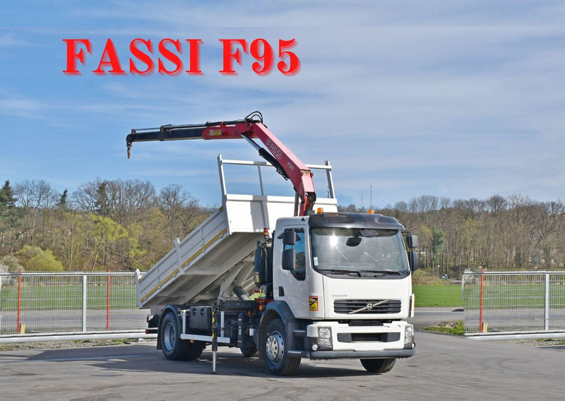 Volvo FL 290 KIPPER 4,90m * FASSI F95A.22 + FUNK * TOP - Tippbil lastbil, Kranbil: bild 1 Volvo FL 290 KIPPER 4,90m * FASSI F95A.22 + FUNK * TOP - Tippbil lastbil, Kranbil: bild 1