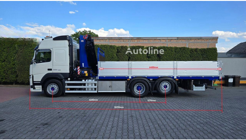 Volvo FM 500 - Flatbed+crane 6x2 - Flakbil, Kranbil: bild 4 Volvo FM 500 - Flatbed+crane 6x2 - Flakbil, Kranbil: bild 4