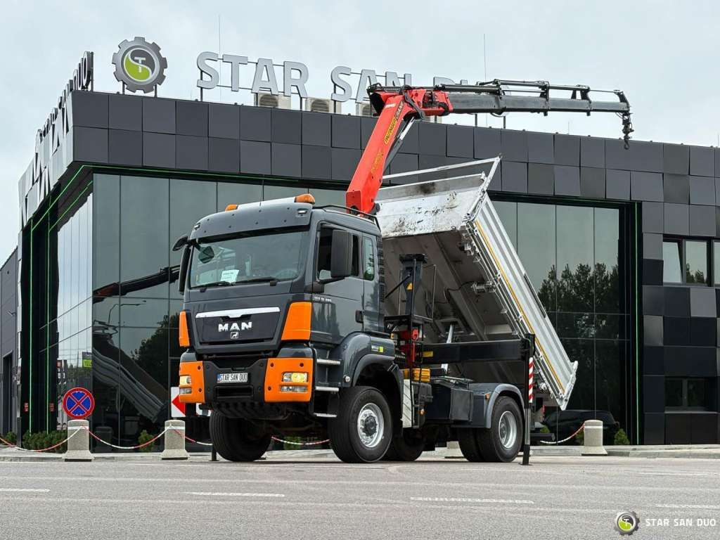MAN TGS 18.480 PALFINGER PK 16502 HDS Crane,Kipper - Kranbil: bild 1 MAN TGS 18.480 PALFINGER PK 16502 HDS Crane,Kipper - Kranbil: bild 1