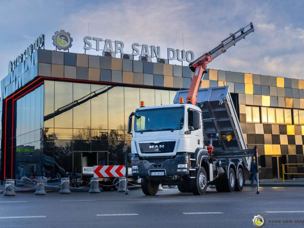 MAN TGS 26.360 6x6 PALFINGER PK 18001 EH Crane Kipe - Kranbil: bild 1 MAN TGS 26.360 6x6 PALFINGER PK 18001 EH Crane Kipe - Kranbil: bild 1