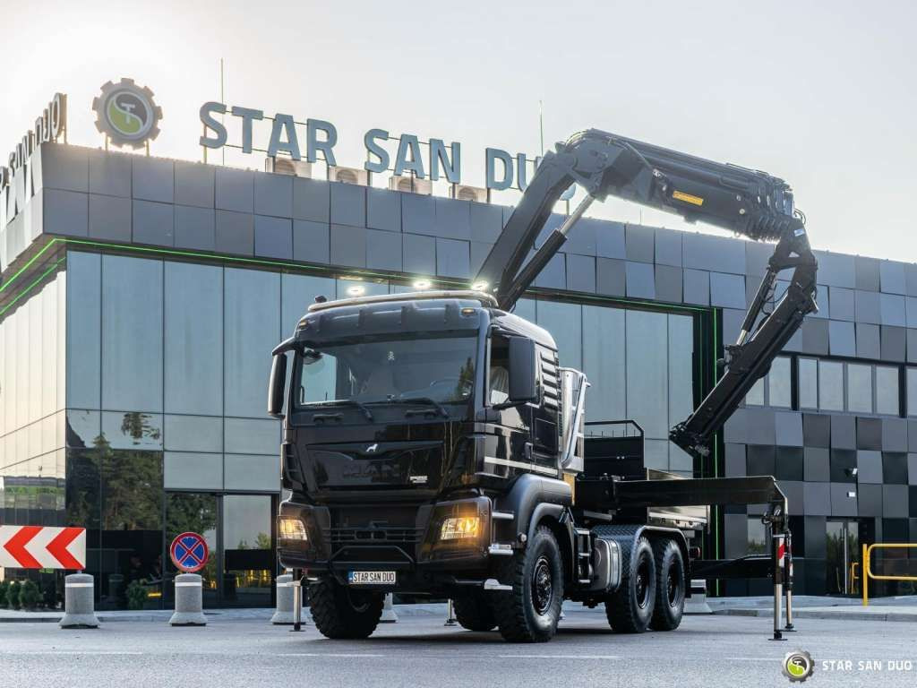 MAN TGS 26.420 6x6 HMF 3000 K6 Fly Jib Crane Basket - Kranbil: bild 4 MAN TGS 26.420 6x6 HMF 3000 K6 Fly Jib Crane Basket - Kranbil: bild 4