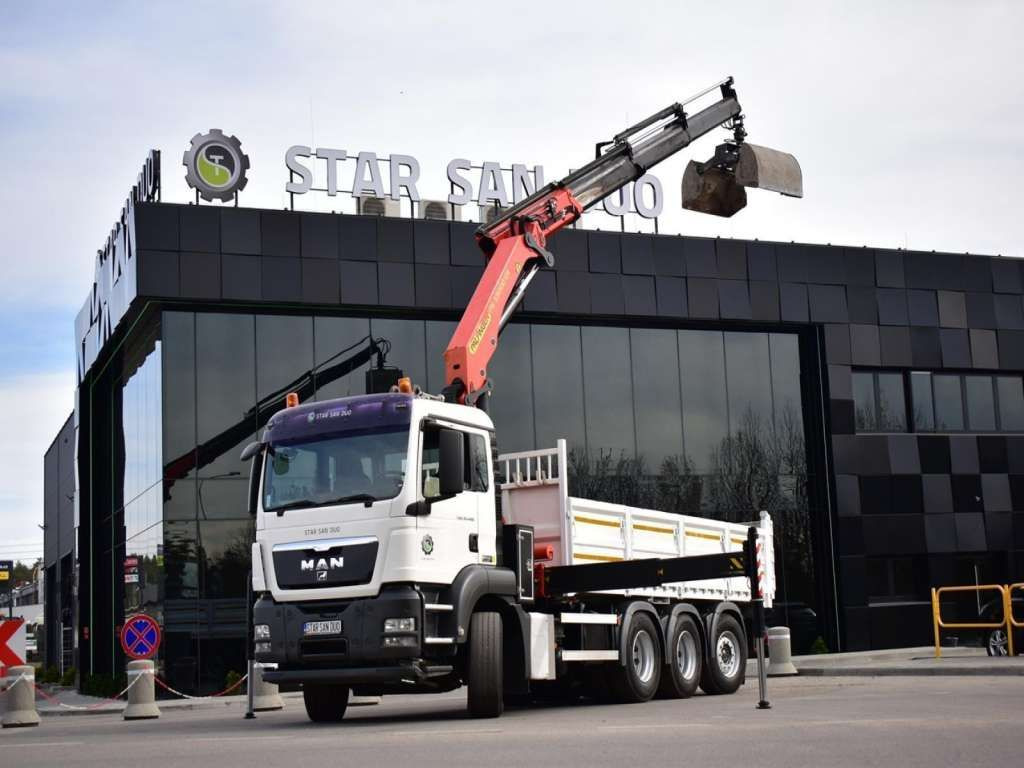 MAN TGS 35.400 8X4 PALFINGER PK 33002 CRANE KIPPER - Tippbil lastbil: bild 5 MAN TGS 35.400 8X4 PALFINGER PK 33002 CRANE KIPPER - Tippbil lastbil: bild 5